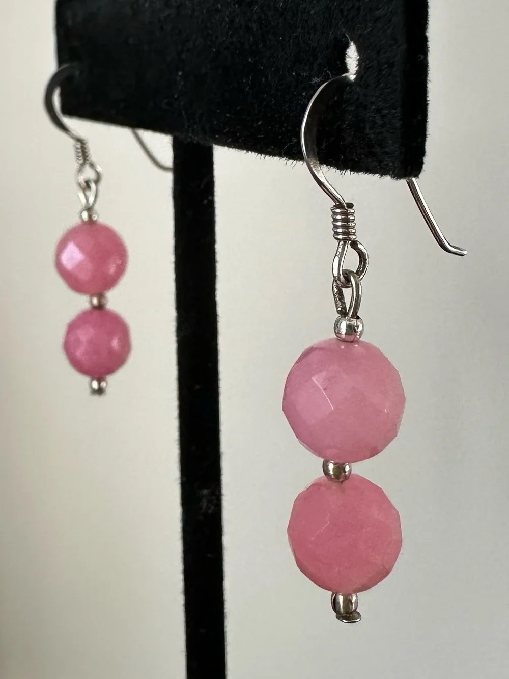 Sterling silver beaded earrings